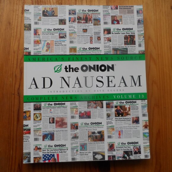 2002 The Onion "Ad Nauseum" Complete News Archives Vol 13 Soft Cover Book - Picture 1 of 2